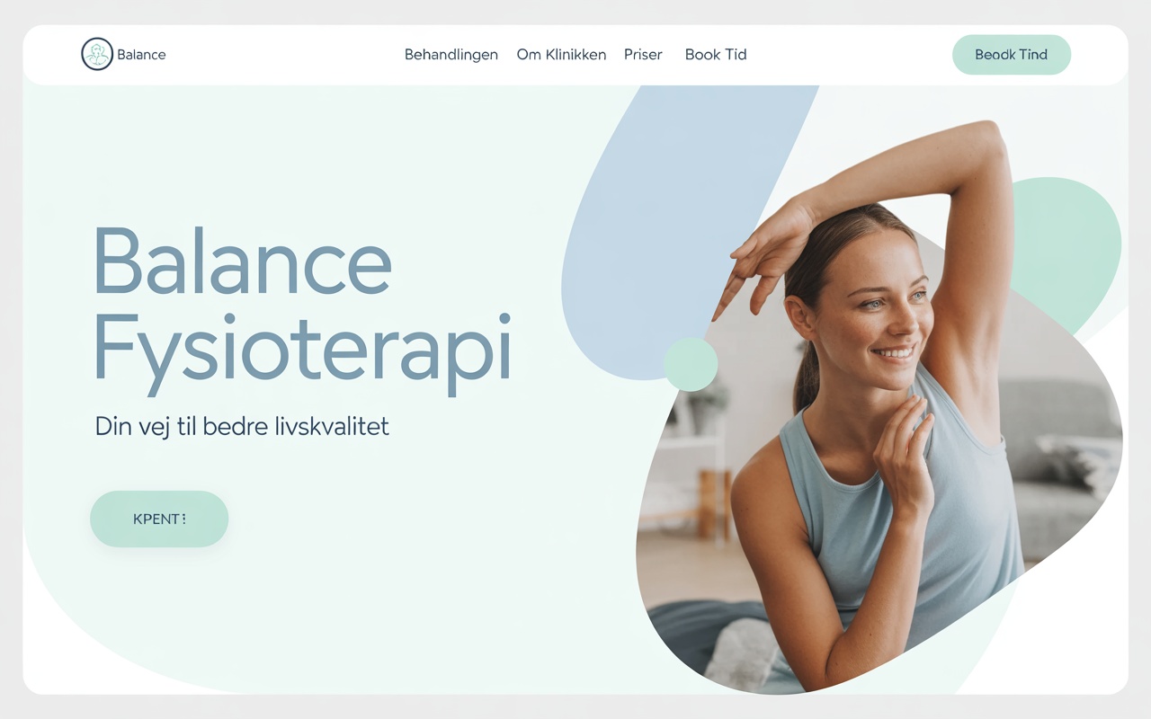 Webdesign for Balance Fysioterapi