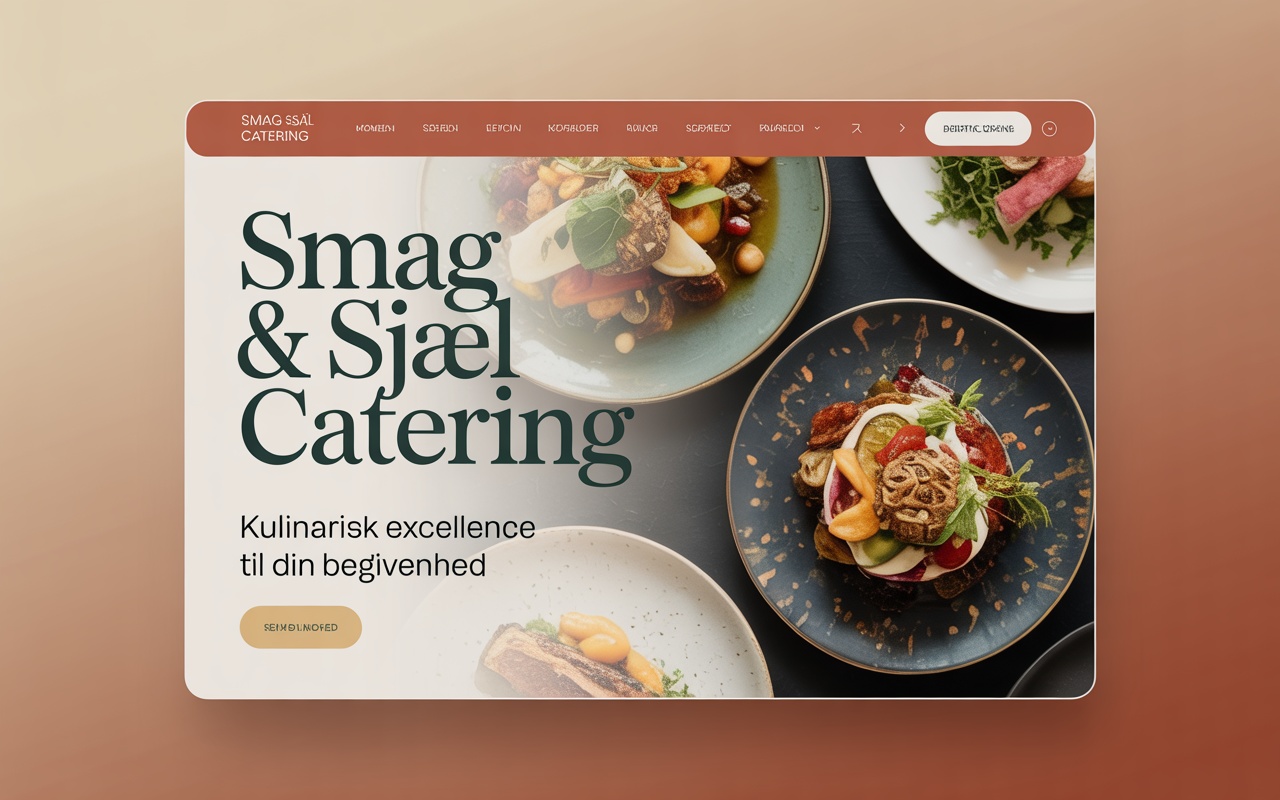 Webdesign for Smag & Sjæl Catering